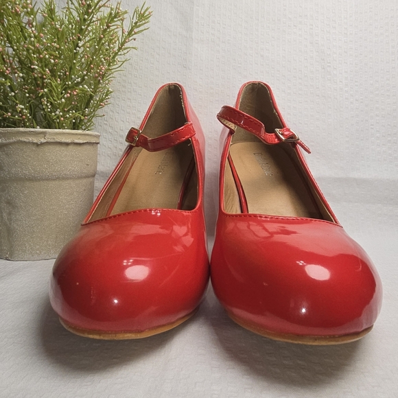 BELLA MARIE HELENA RED MARY JANE HIGH HEELS GLOSSY FINISH WOMENS SIZE 10. - Picture 6 of 11